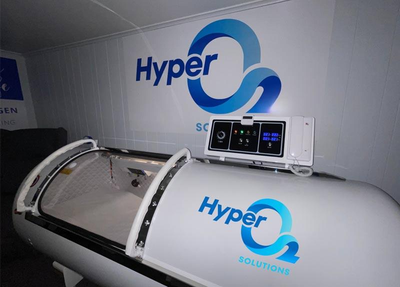 Hyperbaric oxygen therapy chamber at Hyper02 Solutions