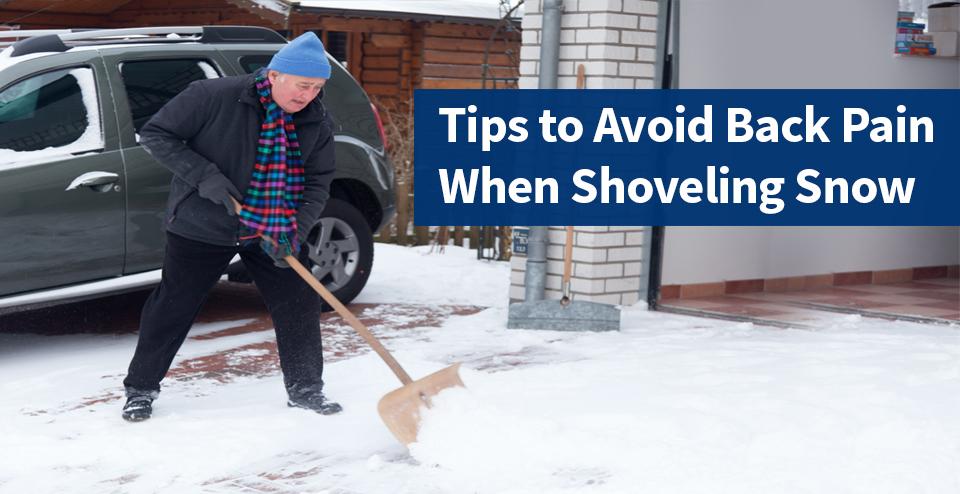 How to Avoid Back Pain when Shoveling Snow