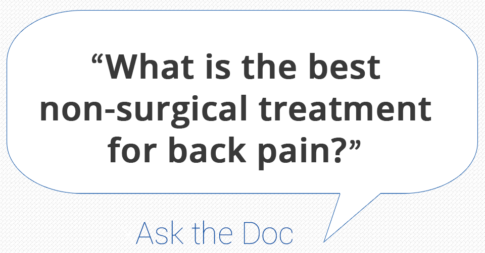 best nonsurgical treatment for back pain