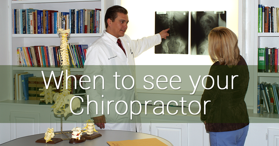 when to see your chiropractor